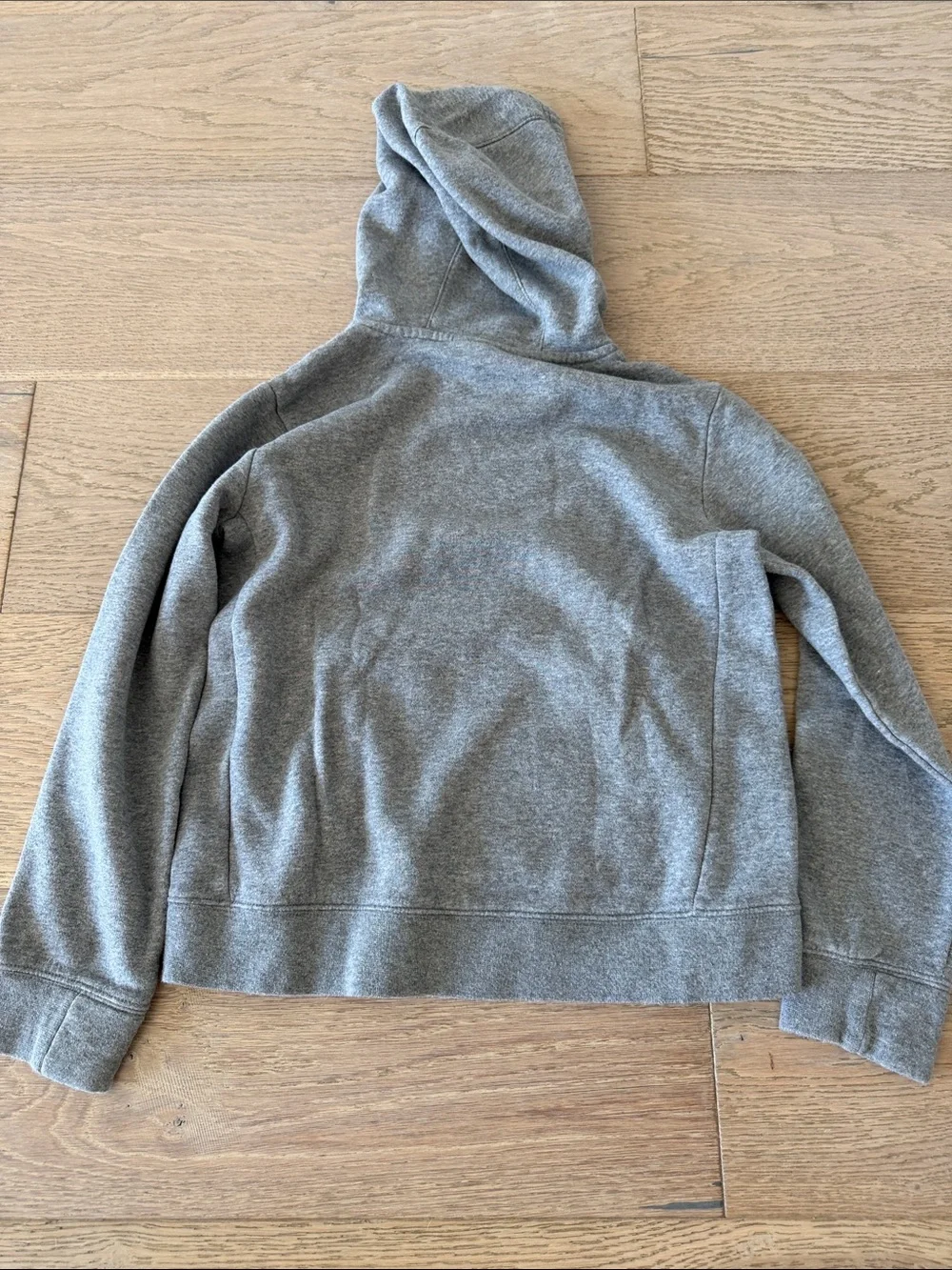 Nike Gray Pullover Hoodie with White Swoosh